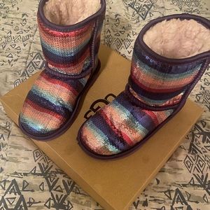 Ugg Kids' Classic II Sequin Rainbow Boot